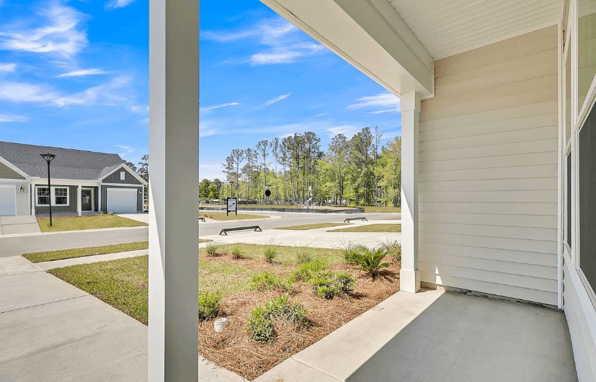 Ashton Woods 55+ Palmetto spec home plan lot 3 Front covered porch