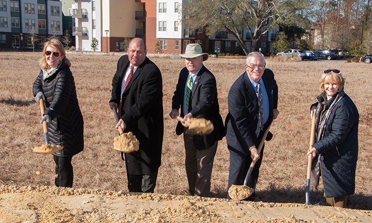 Breaking ground for Nexton Square, retail, restaurants and services in Nexton.