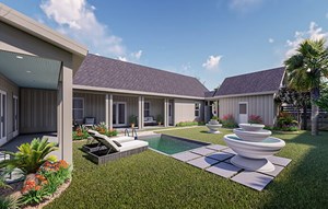 New courtyard homes by New Leaf Homes in Nexton community Summerville, SC