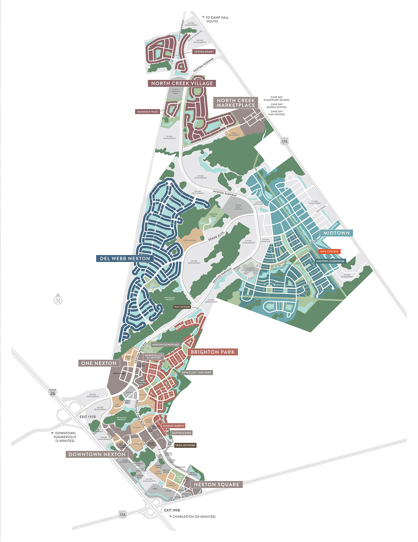 Nexton Community Map in Summerville, SC