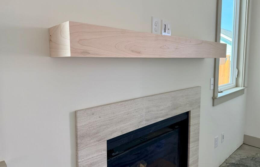 New Leaf Lincoln Spec House Lot 1491 Fireplace And Mantle