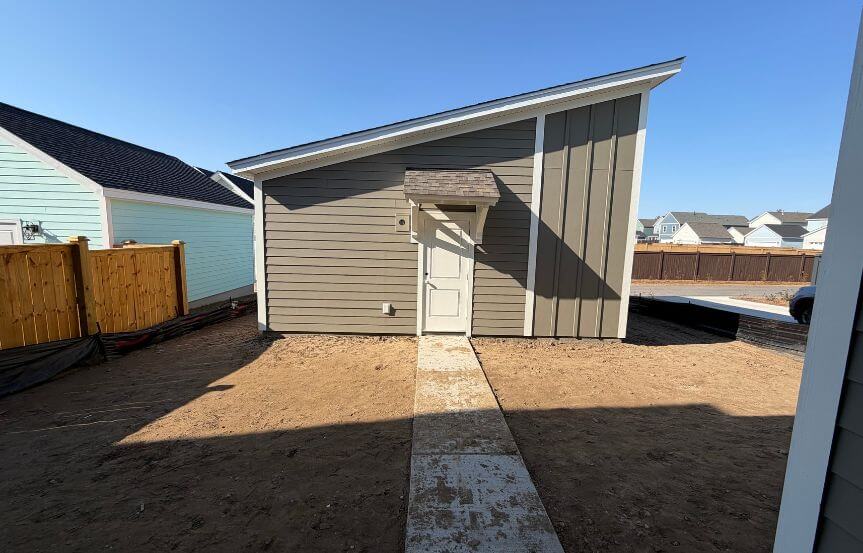 New Leaf Lincoln Spec Lot 1491 Backyard And Garage