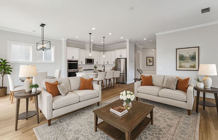 Preston Family Room Staged