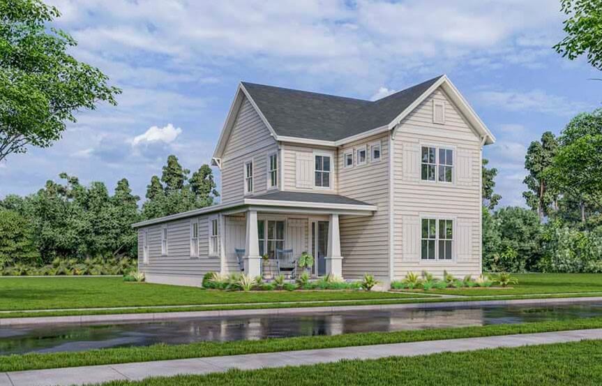 New Leaf Gates Home Plan Exterior