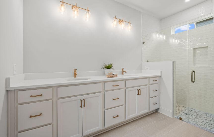 New Leaf Hyde Spec Home Lot 1619 Primary Bathroom Representation