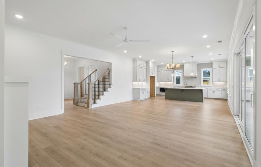 Homes By Dickerson Arrow Wood Plan Living Room To Kitchen