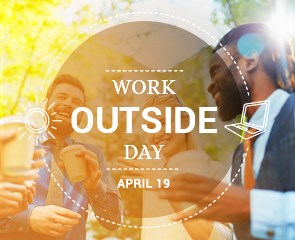 Work outside day banner