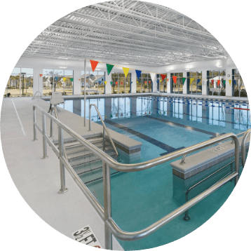 Indoor lap pool amenity in Nexton Del Webb.