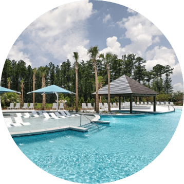 Paradise pool in Nexton Del Webb.