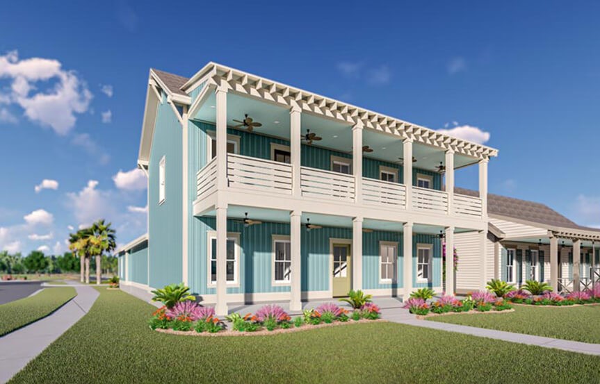 New Leaf Aneto model home rendering exterior