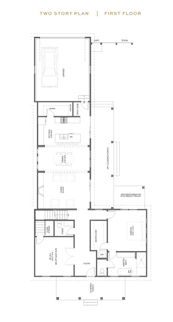 New Leaf Aneto B model home first floor