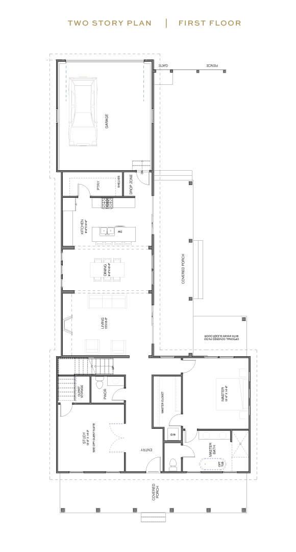 New Leaf Aneto D model home first floor