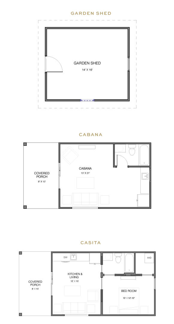 New Leaf Canella home plan outbuildings