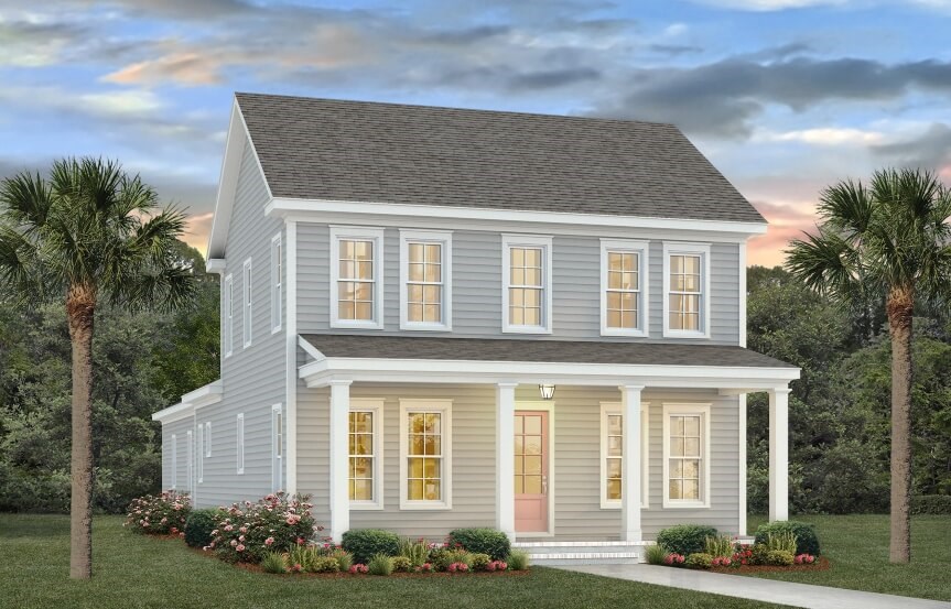 Homes By Dickerson Aberdeen home plan rendering H