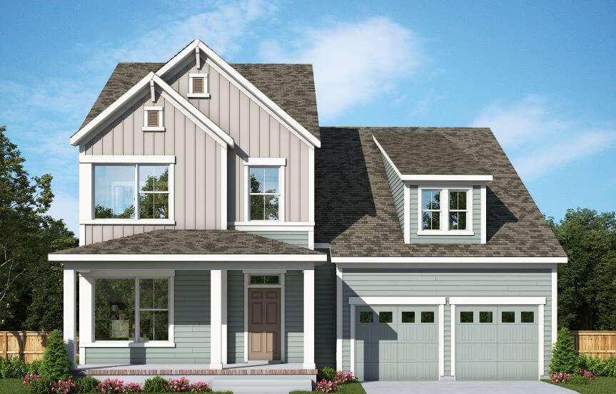 David Weekley Bridges model home, elevation C. Nexton Midtown.