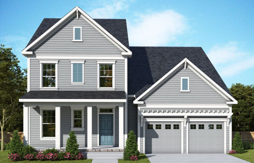 David Weekley Bridges model home, elevation B. Nexton Midtown.