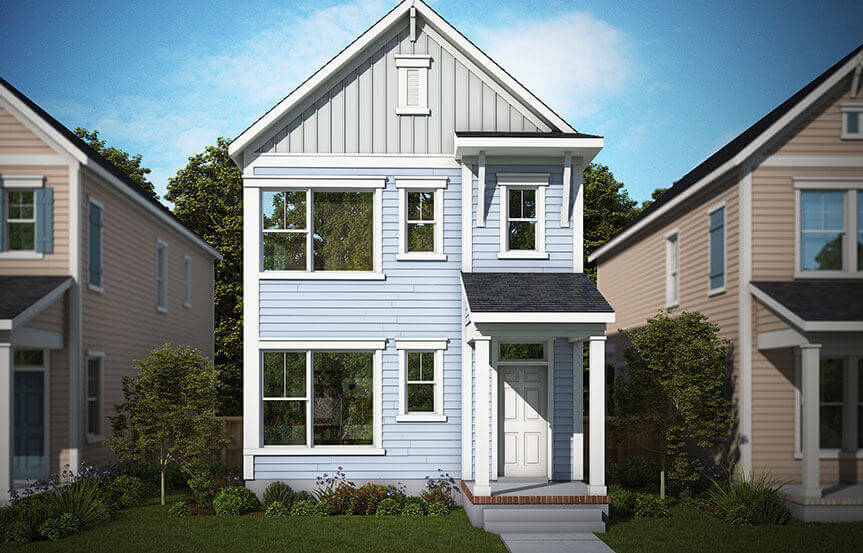 Rendering of David Weekley Greenville model home in Nexton.