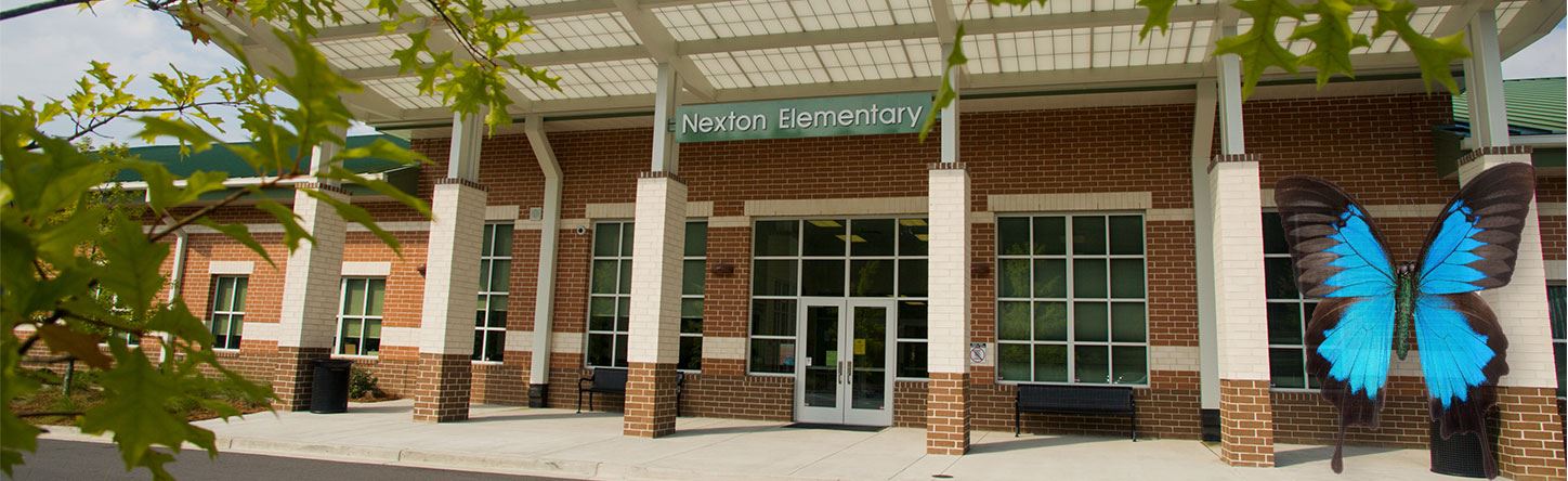 Entrance to Nexton Elementary school.