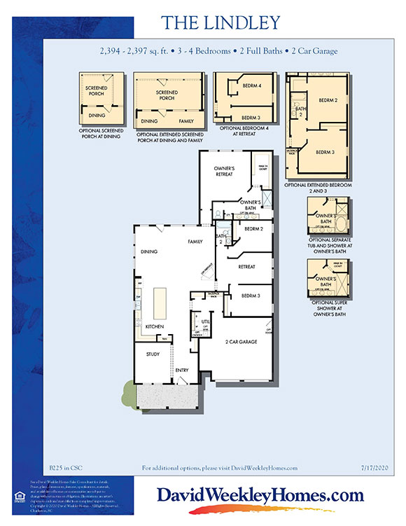 David Weekley Homes Lindley model in Nexton.