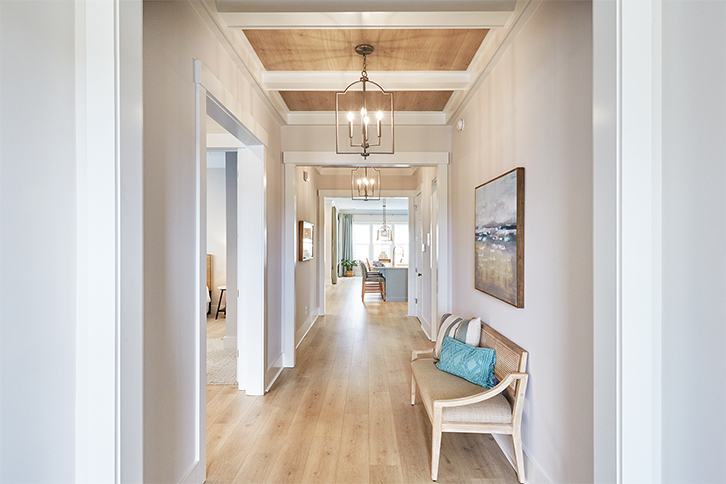 Foyer of model home in Nexton