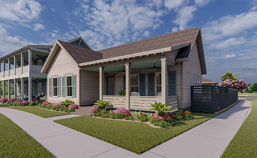 New Leaf Rosamarino home plan rendering exterior