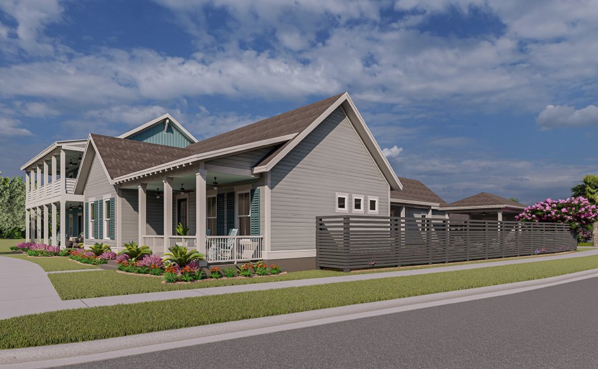 New Leaf Rosamarino home plan rendering exterior