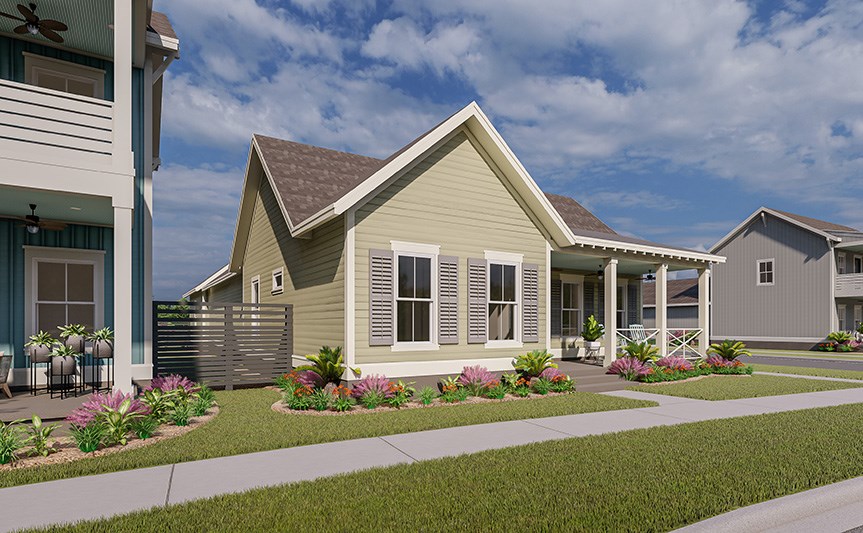 New Leaf Rosamarino home plan rendering exterior