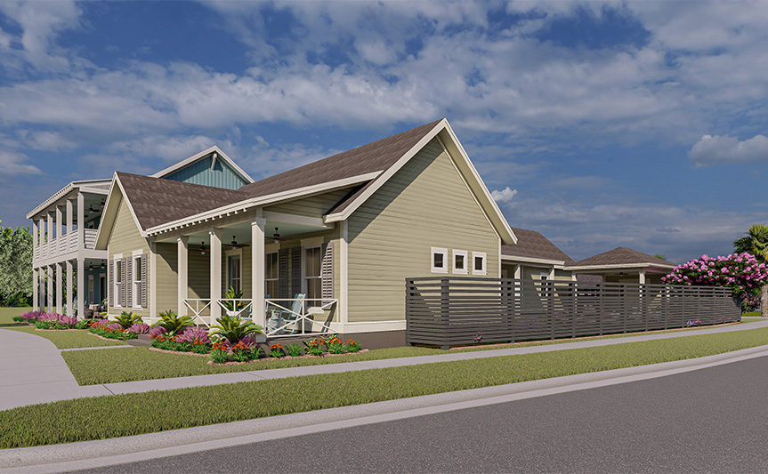 New Leaf Rosamarino home plan rendering exterior