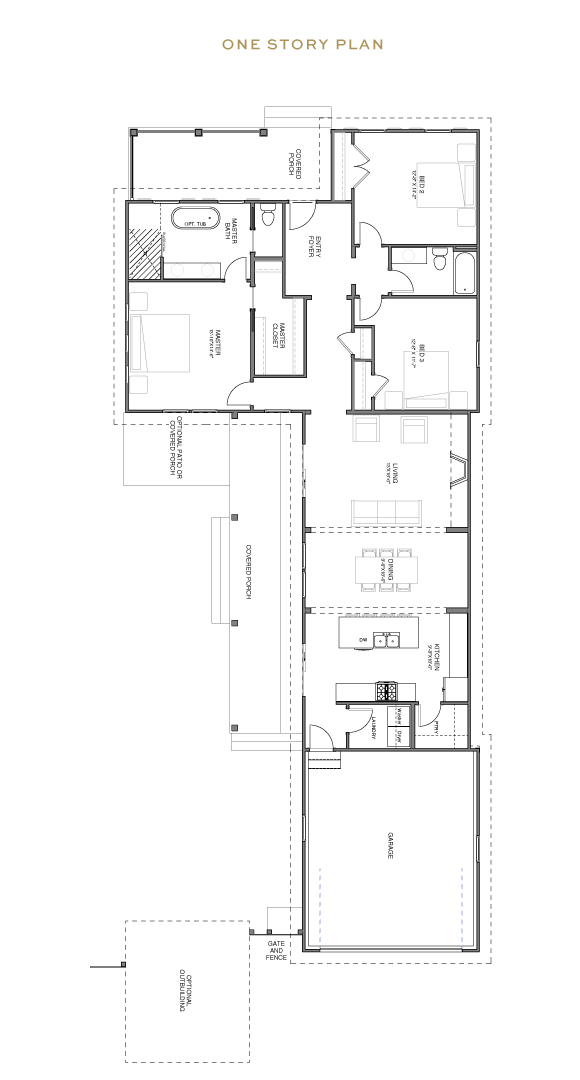 New Leaf Rosamarino one story floorplan