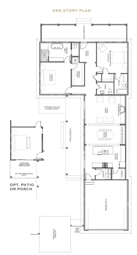 New Leaf Salvia one story floorplan