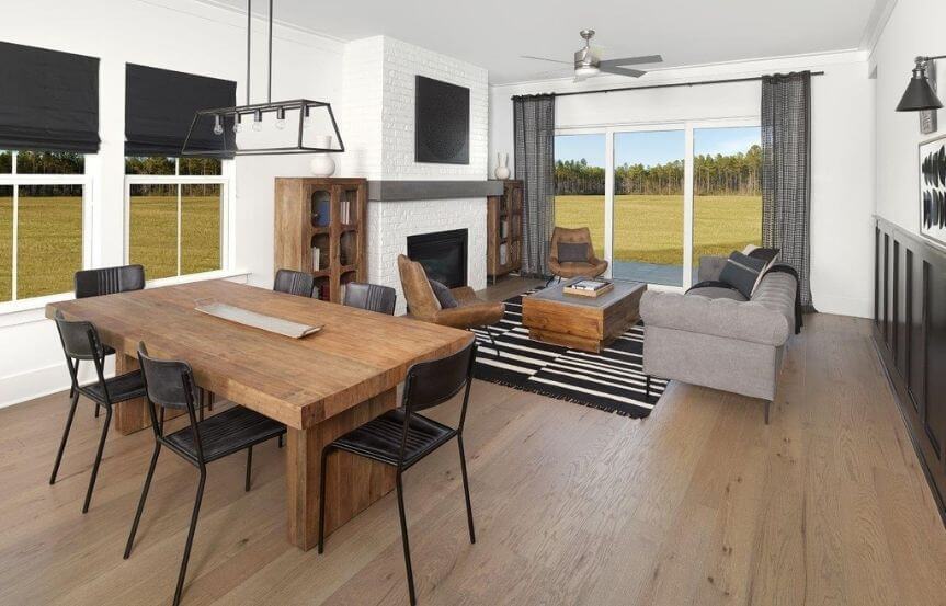 Ashton Woods Witherbee home plan dining and living area