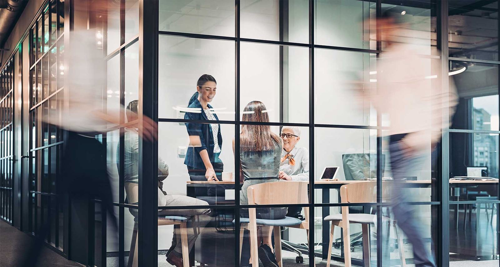 Inside office building, Nexton business