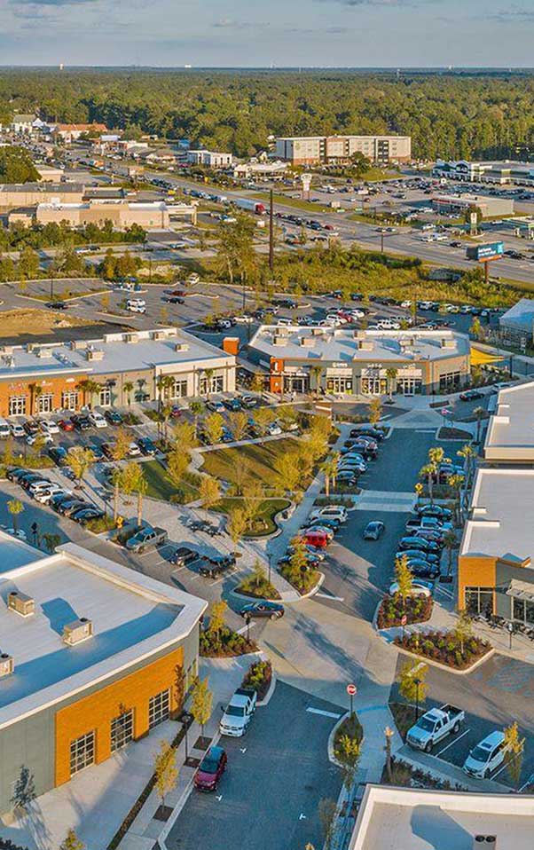 Aerial view of Nexton Square