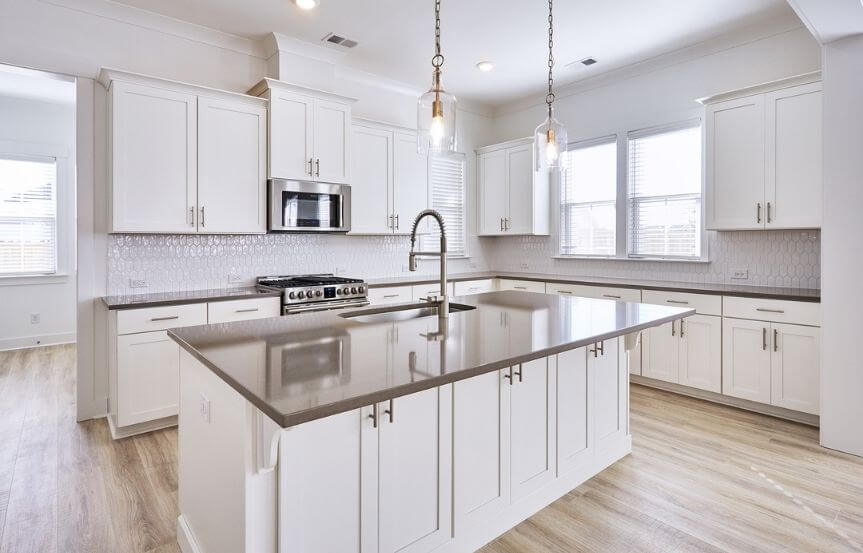 Homes By Dickerson Bluffton home plan kitchen island