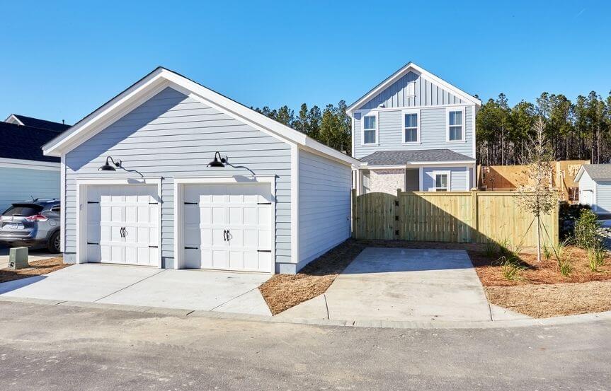 Homes By Dickerson Bluffton home plan rear elevation