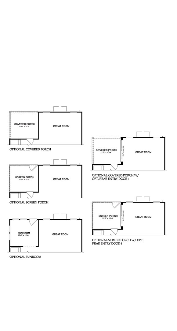 Marigold by Pulte rear options