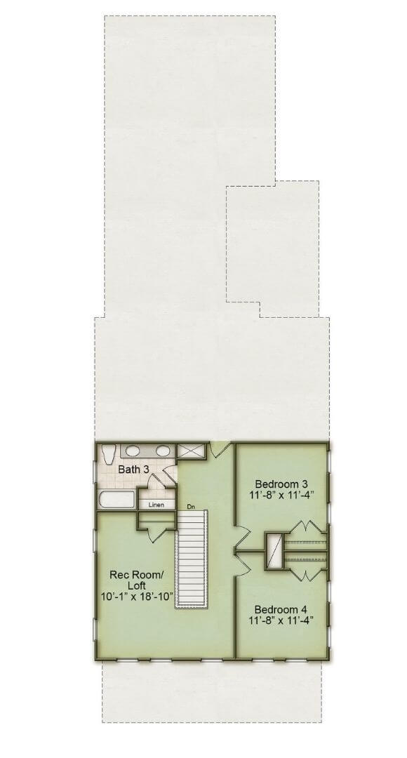 Aberdeen home plan second floor