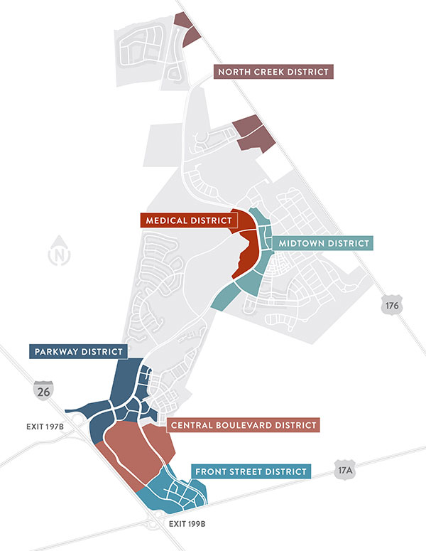 Map of full Nexton commercial areas