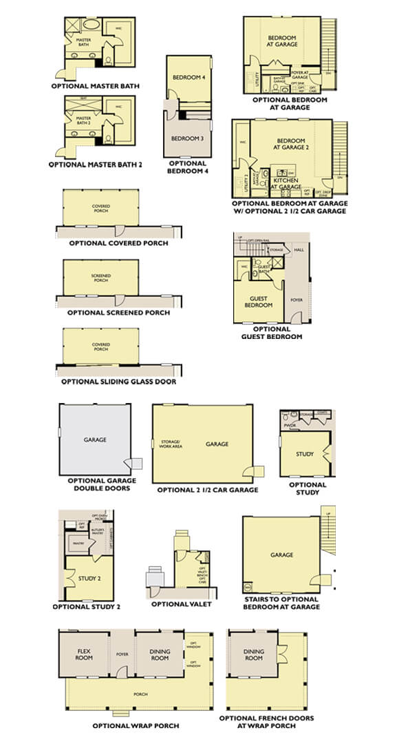 Ashton Woods Overton home plan options