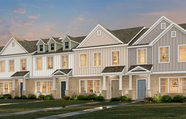 True Homes Lafayette Townhome exterior rendering