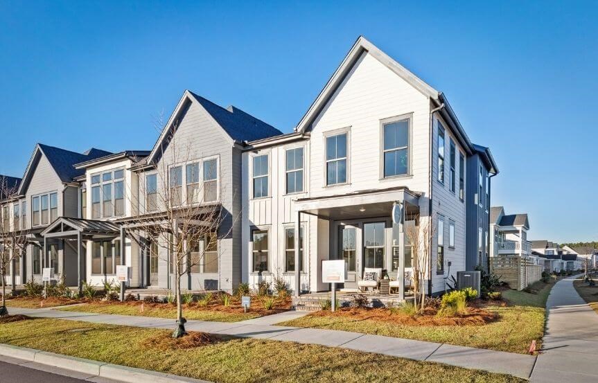 Sea Holly Townhome by Homes By Dickerson exterior side view