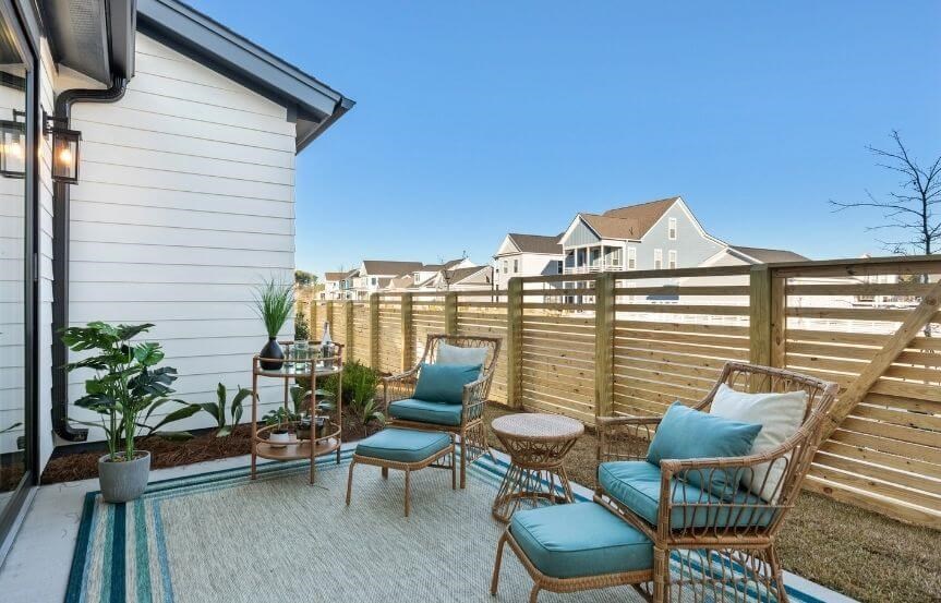 Sea Holly Townhome by Homes By Dickerson back patio