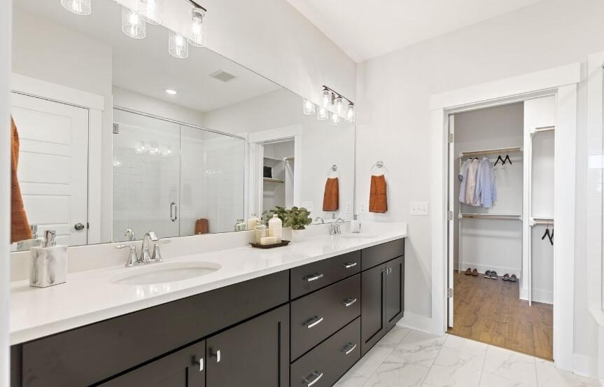 Sea Holly Townhome by Homes By Dickerson master bathroom