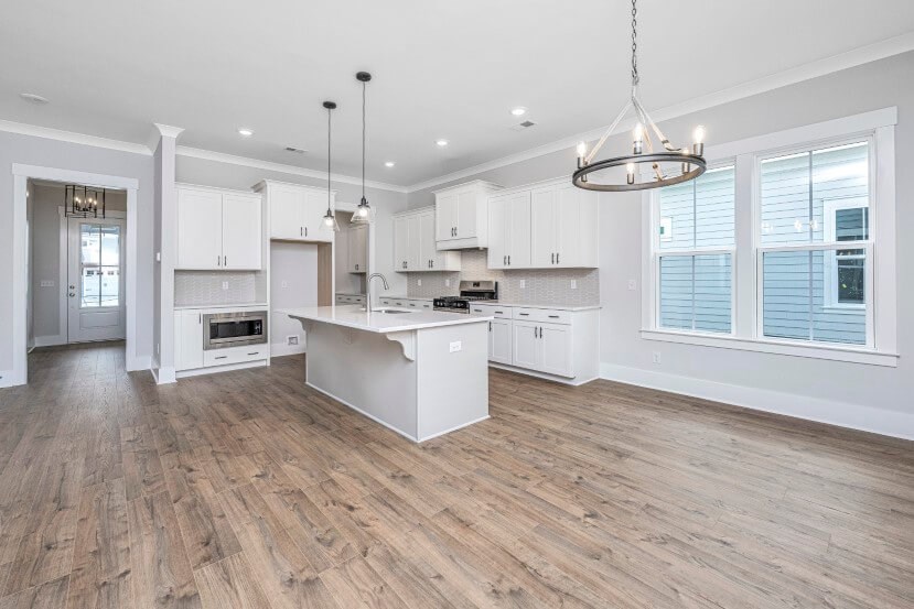 Homes By Dickerson Mansfield home plan dining room into kitchen