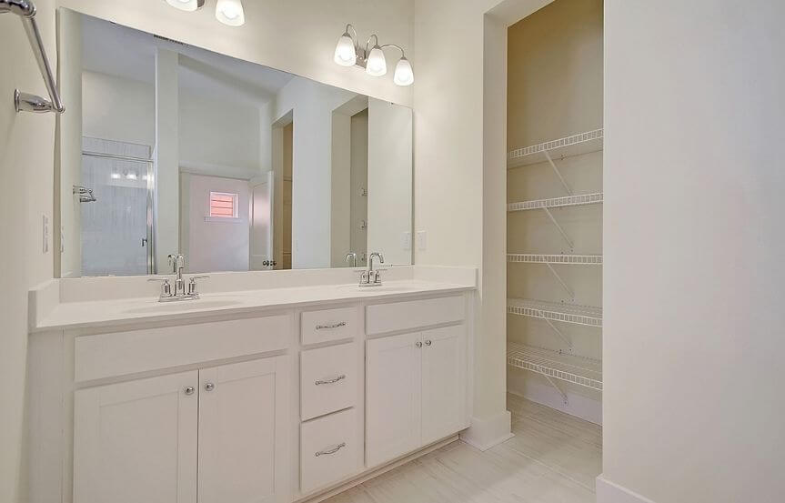 David Weekley Halston home plan owner's bath