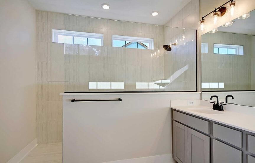 David Weekley Indigo home plan owner's bath shower