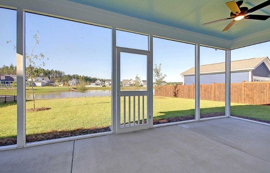 David Weekley Indigo home plan enclosed patio