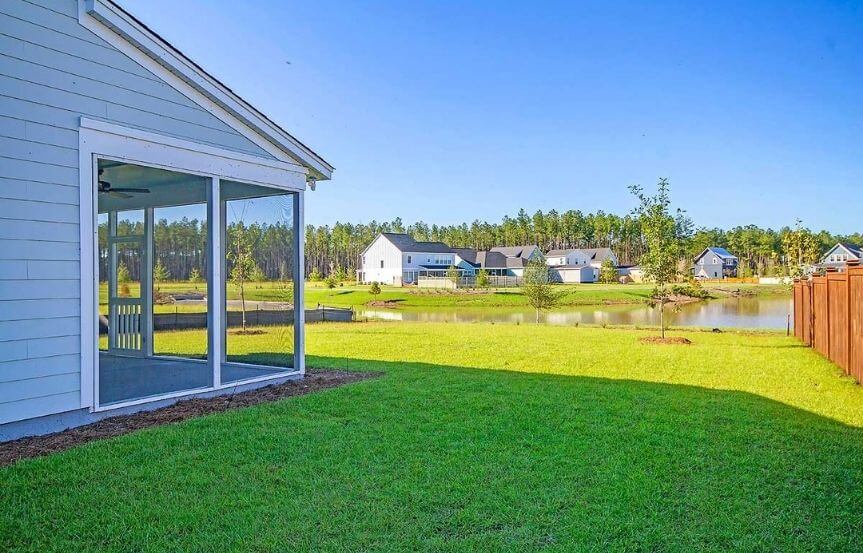 David Weekley Indigo home plan exterior rear