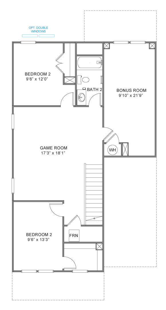 True Homes Coronado home plan-SF-2120-second-floor