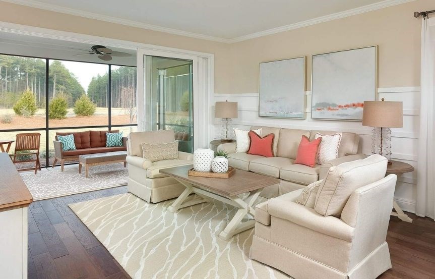 Del Webb Steel Creek home plan living room